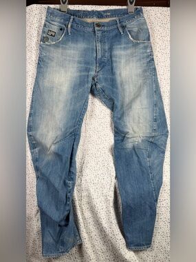 G-Star RAW Arc 3D Loose Tapered Denim Jeans Light Wash W33 L30